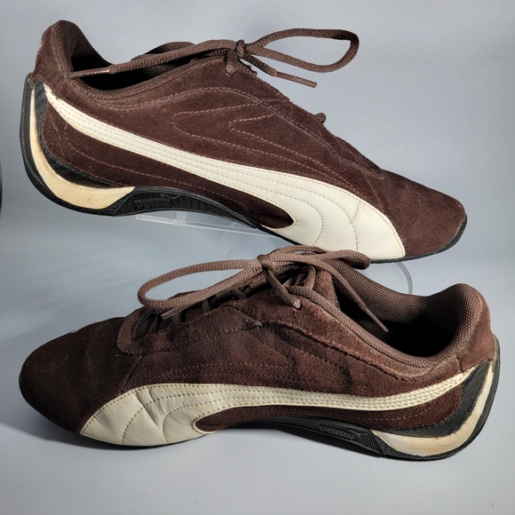 Vintage Puma Speed Cat Racing Driving Shoes Brown/White Suede Mens Size 6 EU 38 - Picture 7 of 15
